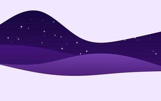 Creative Waves Night Purple background. Dynamic shapes composition vector