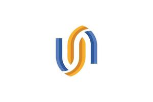 Letter U Abstract Logo vector