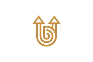 Unique Monoline B Logo vector