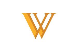 W Letter Logo Template vector