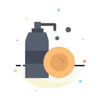 Aerosol Bottle Cleaning Spray Abstract Flat Color Icon Template vector