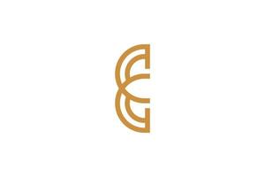 Simple Monoline Letter C vector