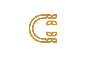 The Letter C Monoline Logo vector