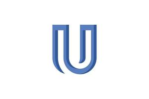 Letter U Abstract Logo vector