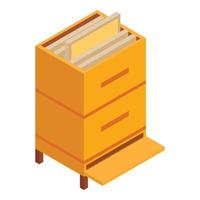 Hive icon, isometric style vector