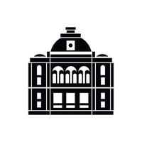 The building with the dome icon, simple style vector