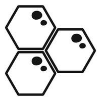 Honey comb icon, simple style vector