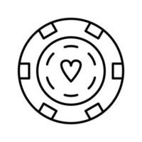 Unique Poker Chips Vector Icon