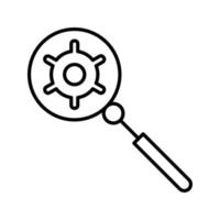 icono de vector de optimización de motor de búsqueda único