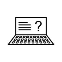 Unique Online Exam Vector Icon