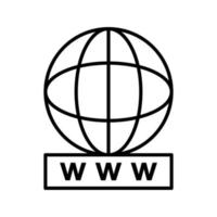 Unique World Wide Web Vector Icon