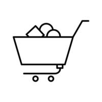 Unique Shopping Cart II Vector Icon