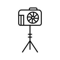 Unique Camera Stand Vector Icon