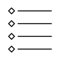 Unique Bulleted list Vector Icon