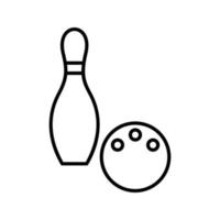 icono de vector de bolos único