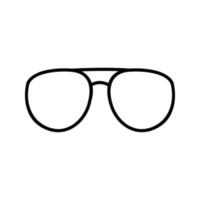 icono de vector de gafas únicas