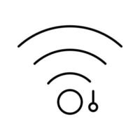 icono de vector de signo wifi único