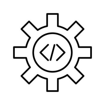 Unique Code Optimization Vector Icon