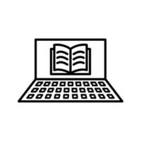 Unique Online Books Vector Icon