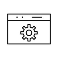 icono de vector de optimización web único