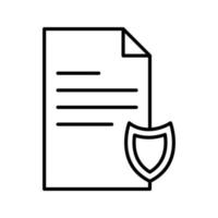 icono de vector de documento privado