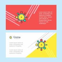 Chemical bonding abstract corporate business banner template horizontal advertising business banner
