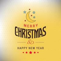 Merry Christmas card with creative design vector