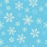Winter Seamless Pattern With Snowflakes vector