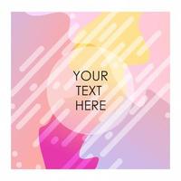 Colorful background with typography design vector