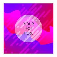 Multicolor background with typography vector