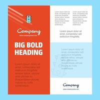 Traffic signals Business Company Poster Template with place for text and images vector background