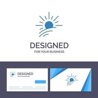 Creative Business Card and Logo template Brightness Light Sun Spring Vector Illustration