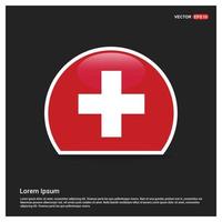 Switzerland flag design vector