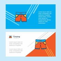 Shorts abstract corporate business banner template horizontal advertising business banner vector