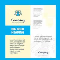 Group Company Brochure Title Page Design Company profile annual report presentations leaflet Vector Background