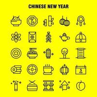 Chinese New Year Line Icon Pack For Designers And Developers Icons Of Calendar Feb Month Schedule Chinese New Toy Year Vector