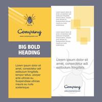 Spider Company Brochure Title Page Design Company profile annual report presentations leaflet Vector Background