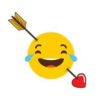 Laughing Emoji icon design vector