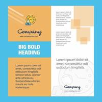 Deadline Company Brochure Title Page Design Company profile annual report presentations leaflet Vector Background