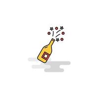 Flat Celebrations drink Icon Vector