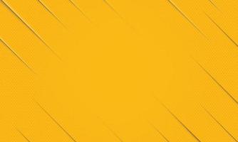 Yellow paper cut style with halftone background. vector