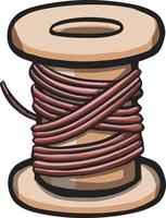 Spool of thread for sewing and needlework illustration vector