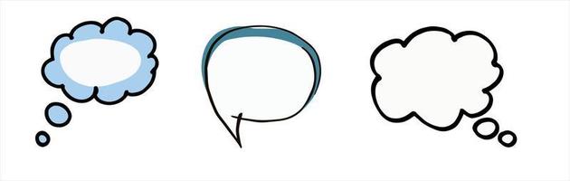 Set of colorful speech bubble. vector