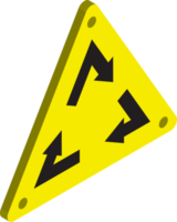 recycling sign illustration in 3D isometric style png