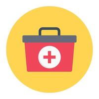 medical box vector illustration on a background.Premium quality symbols.vector icons for concept and graphic design.