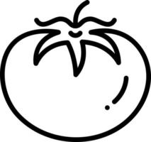 icono de línea para tomate vector