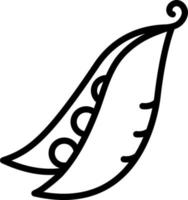line icon for pea vector