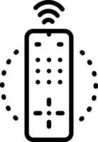 line icon for remote vector