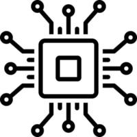 line icon for chip vector