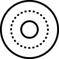 line icon for circle vector